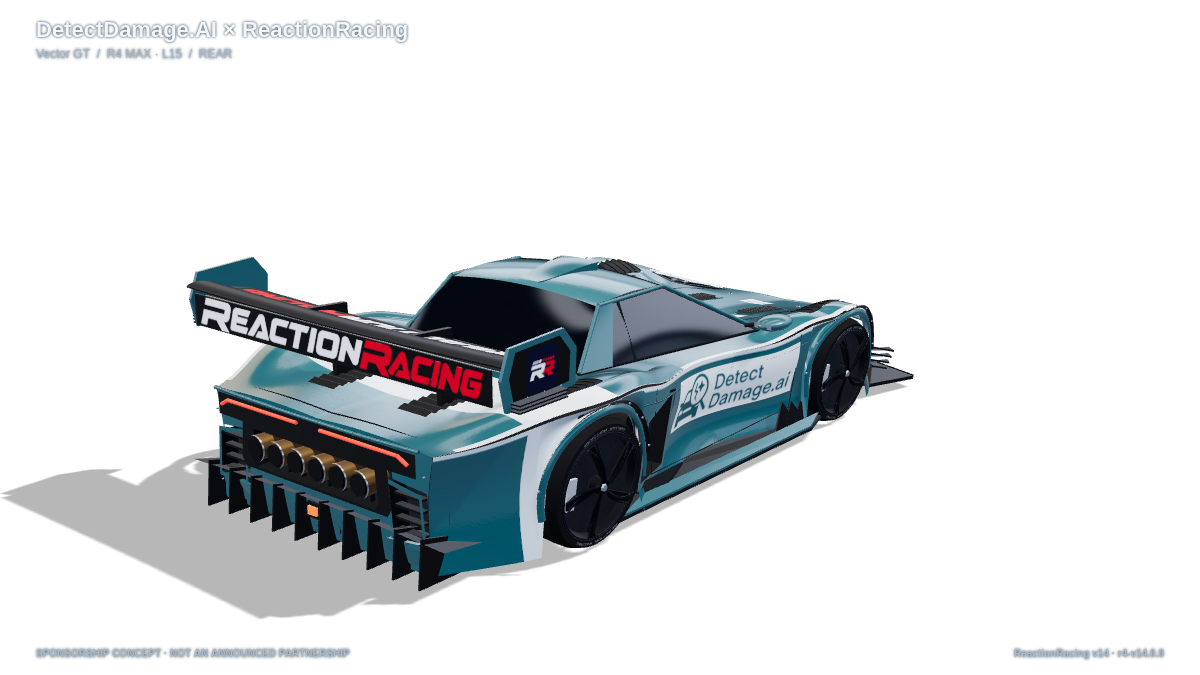 DetectDamage.AI × ReactionRacing — Back