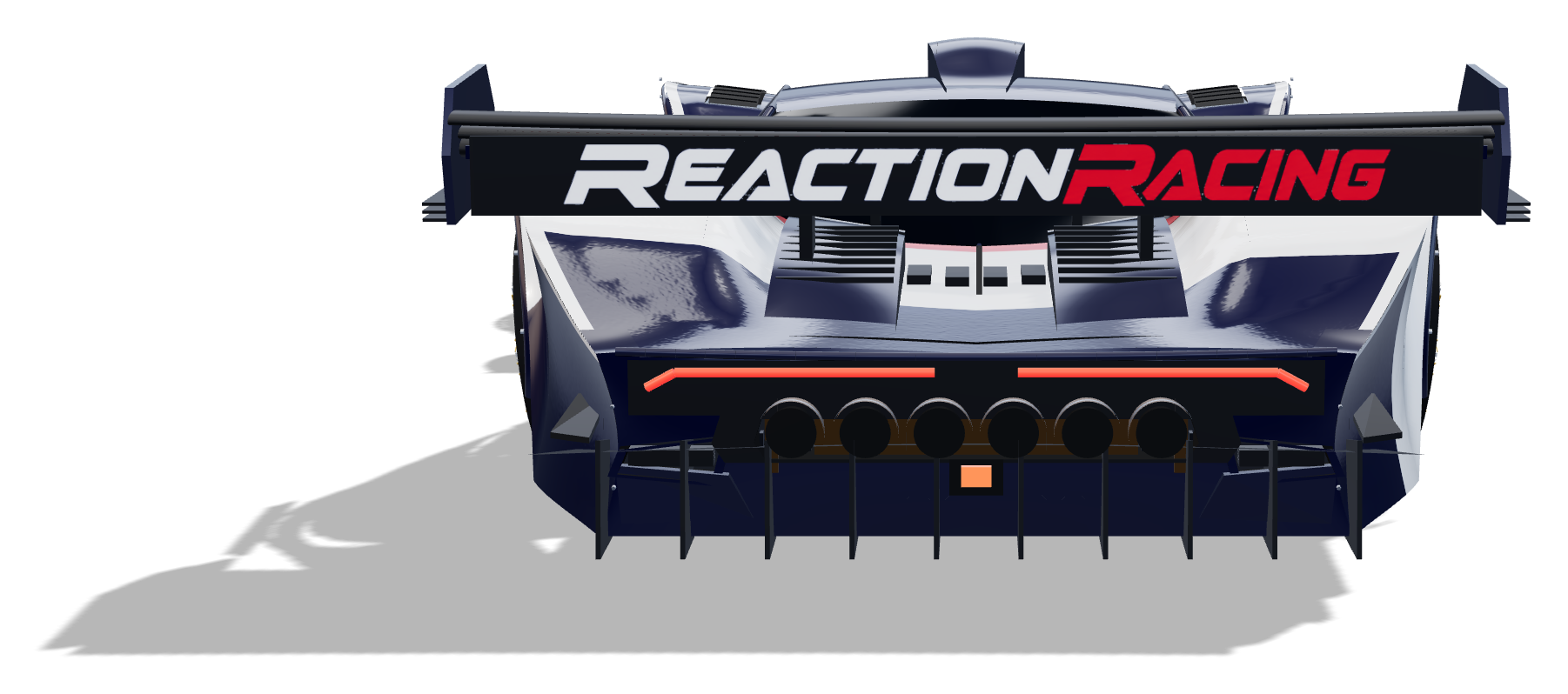 RR Racing Blue — Back
